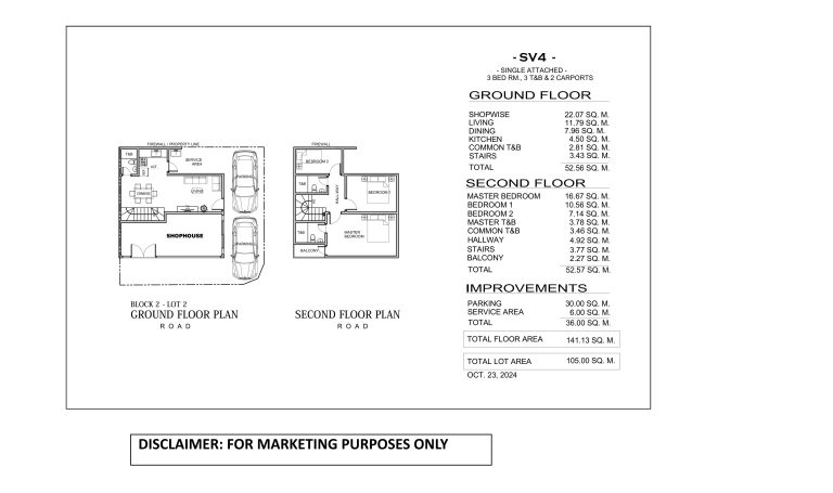 FLOOR PLAN SV4 BLOCK 2- LOT 2